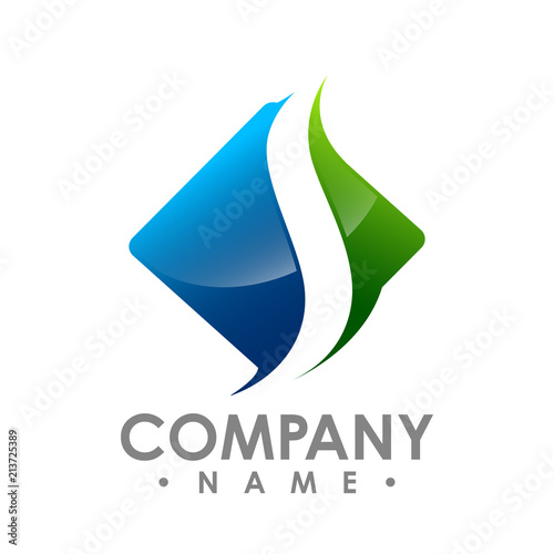 square chiropractic spine logo design vector anatomy logo