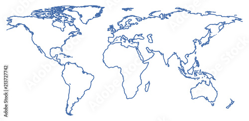 Vector world map 