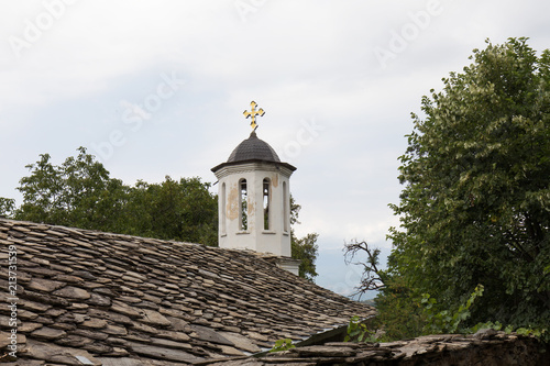 Bell tower of Saint Paraskeva Church, Leshten village, Bulgaria photo