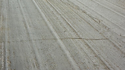 Covering the asphalt road after milling. Background on the topic of construction and repair of roads