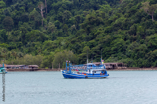 Fishing boat in the sea Thailand.