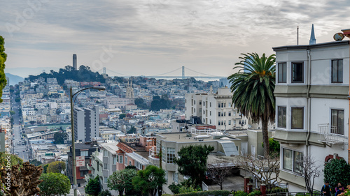 View over San Francisco, California, USA.
