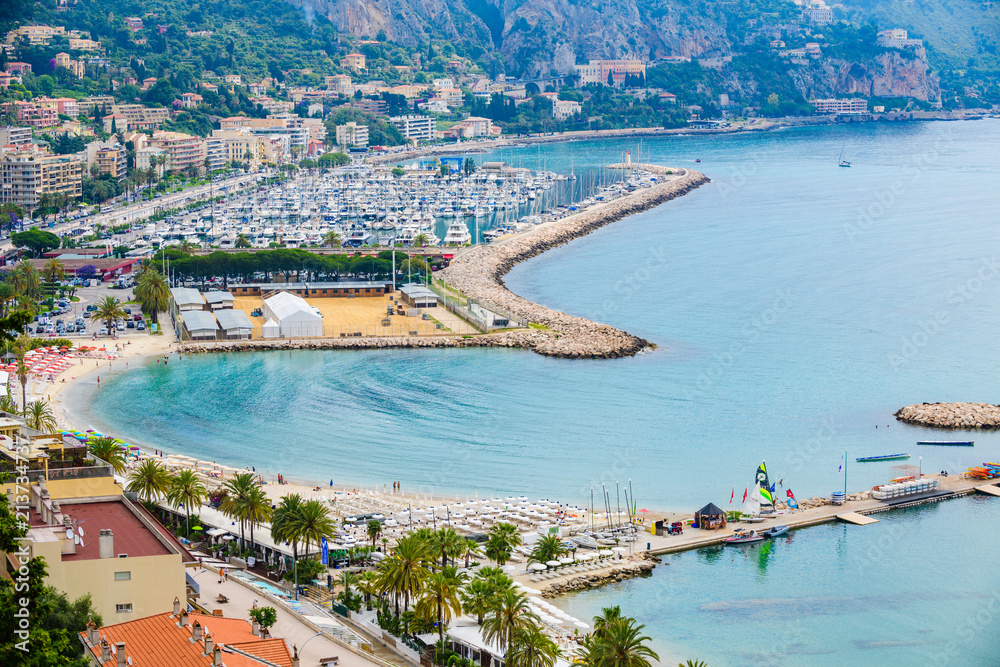 The beautiful Mediterranean city of Menton. French Riviera. Cote d'Azur. The beautiful Mediterranean city of Menton. French Riviera. Cote d'Azur.