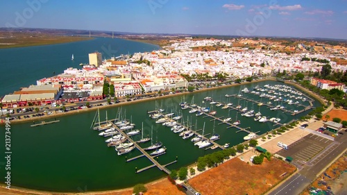Drone in Ayamonte, Huelva. Andalusia, Spain.