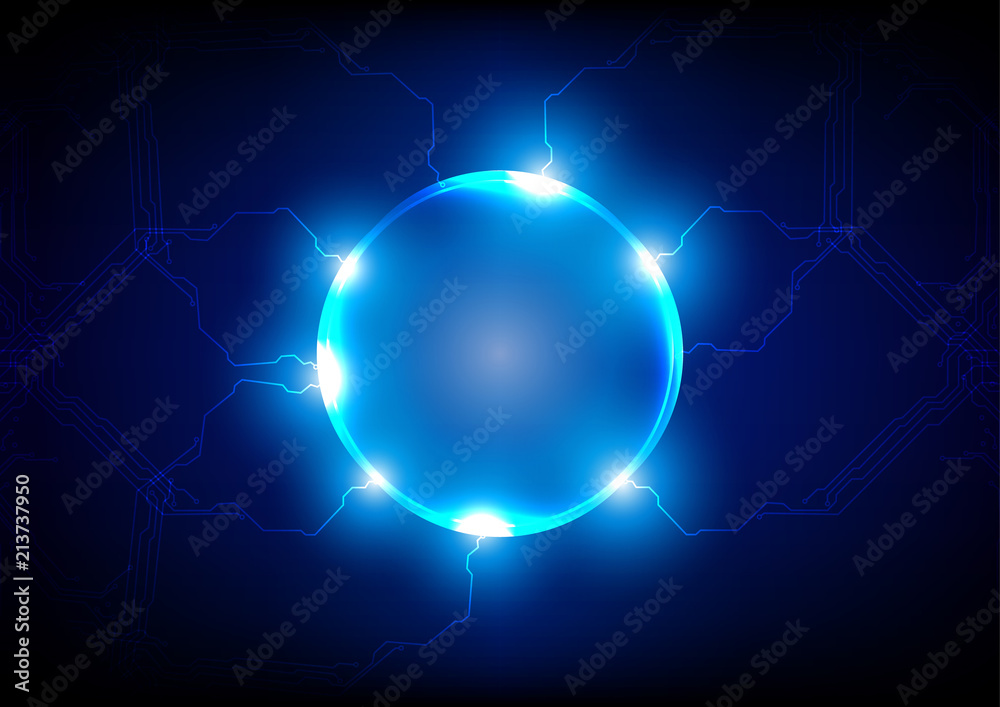 Obraz premium abstract light future technology concept background, vector illustration design