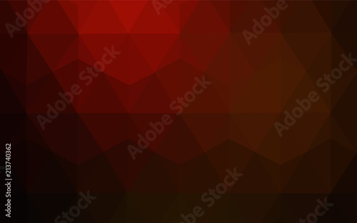 Light Orange vector polygonal pattern.