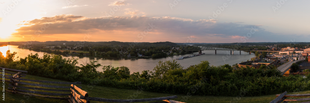 River Sunset Pano