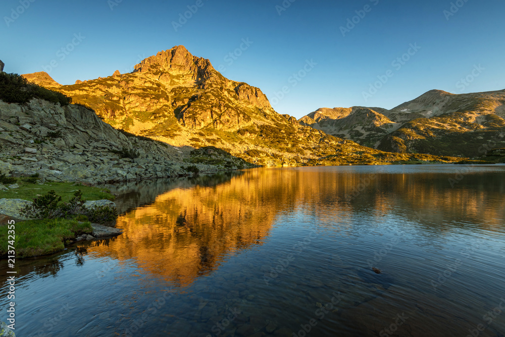Popovo Lake and Jangal mountain in Pirin National Park,Bulgaria.