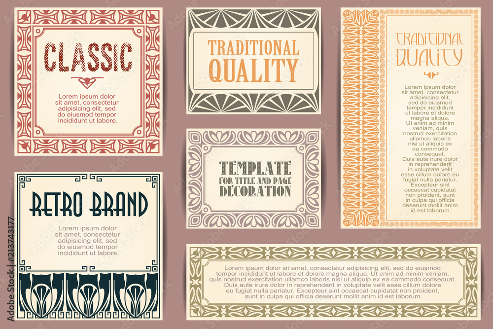 Happy holidays. Set for creating flyer, web  and invitations or greeting cards.