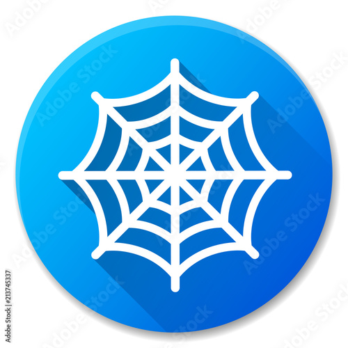 cobweb blue circle icon design