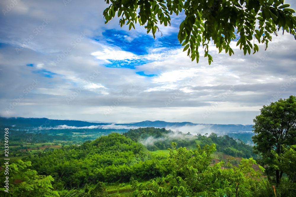 Obraz premium Mountain in Rural Area of Thailand