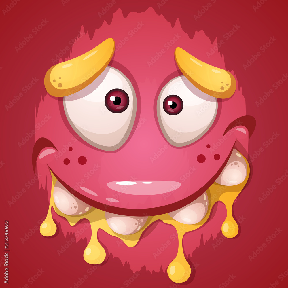 Cute, funny, crazy monster character. Helloween illustration Vector eps 10 Cute, funny, crazy monster character. Helloween illustration Vector eps 10