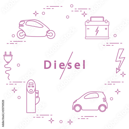 Ban on diesel engines. Transport eco technologies.