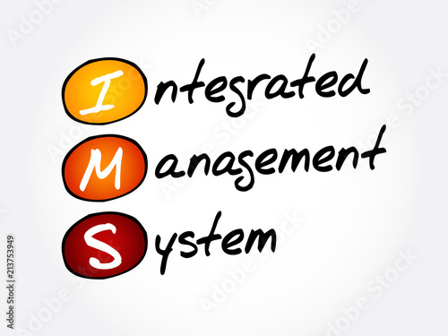 IMS - Integrated Management System acronym, business concept background