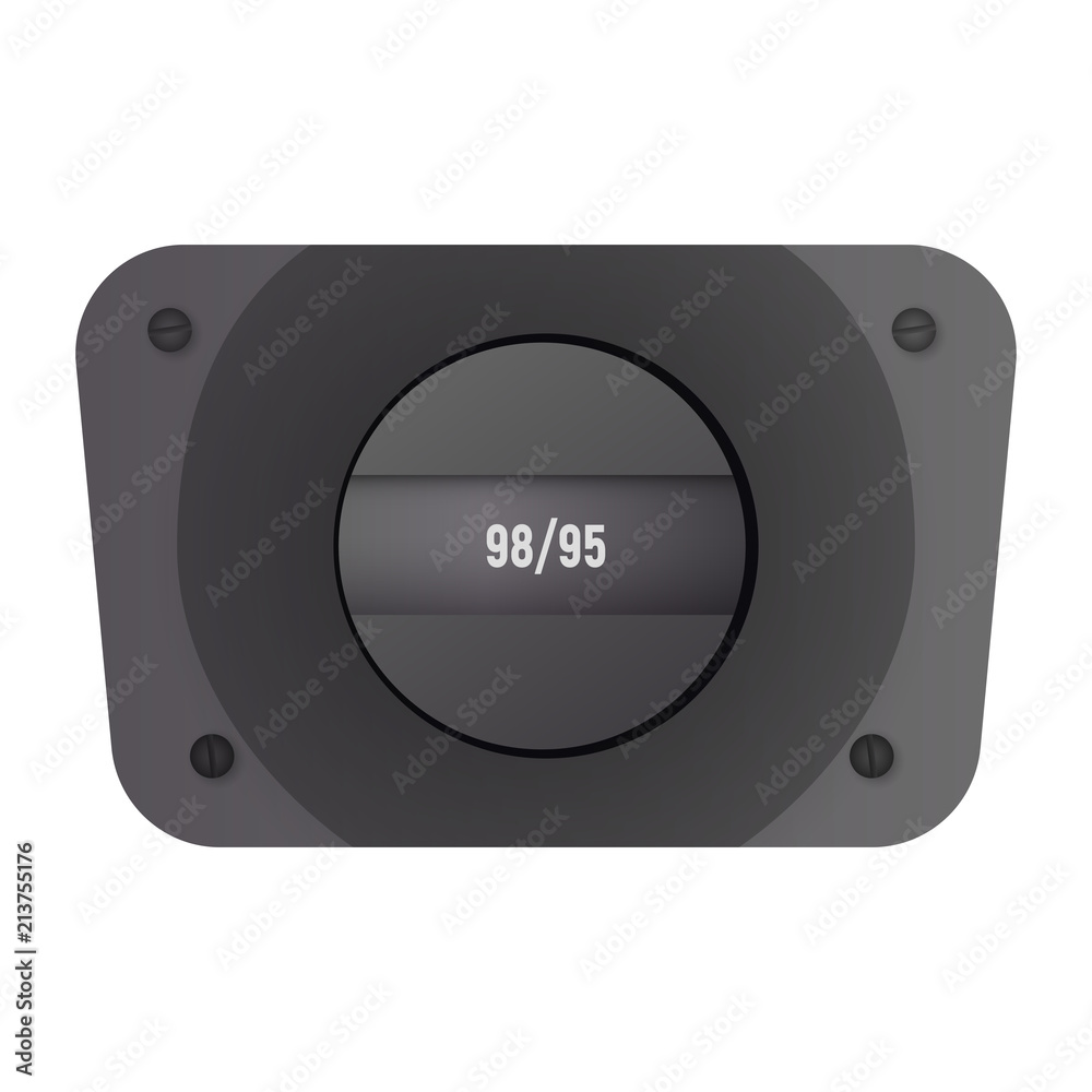 Fototapeta premium Fuel filler flap. Vector illustration. 98 and 95 octane gasolene