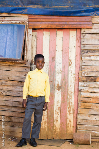Black boy wearing his school clothes © Nolte Lourens