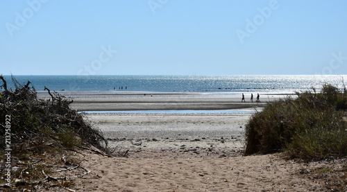 Lee Point beach at low tide. Lee Point in the  northern suburb of the city of Darwin  Northern Territory  Australia is a well-developed picnic and recreation area.