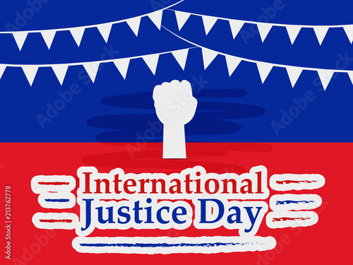 illustration of background for International Justice day background
