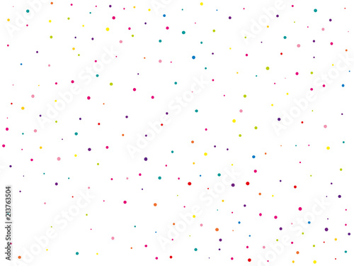 Background with colorful glitter  confetti. Polka dots  circles  rounds. Fiesta pattern. Vector illustration