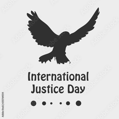 illustration of background for International Justice day background 