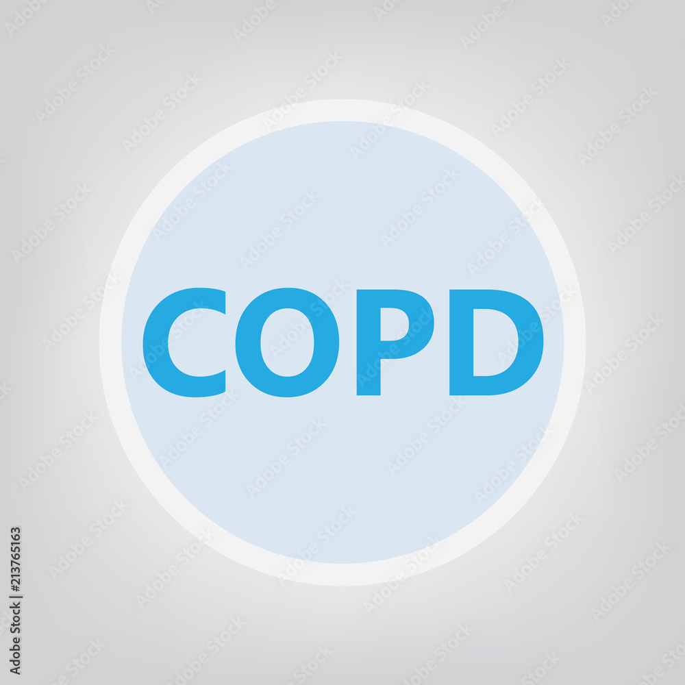 COPD (Chronic Obstructive Pulmonary Disease)- vector illustration COPD (Chronic Obstructive Pulmonary Disease)- vector illustration