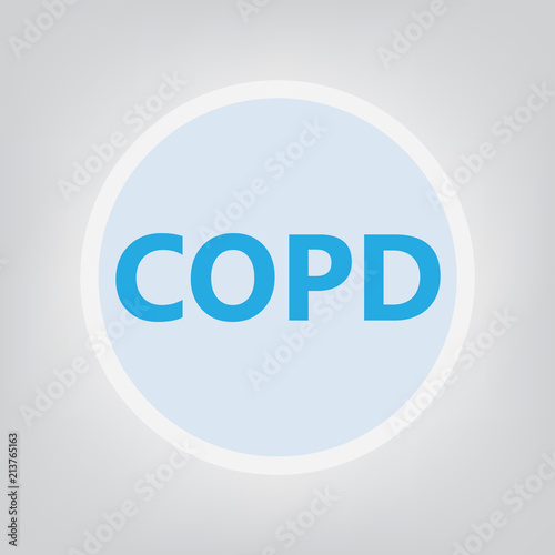 COPD (Chronic Obstructive Pulmonary Disease)- vector illustration © chrupka