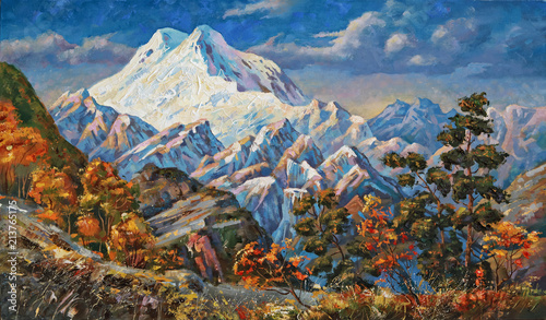 Autumn view of the two-head...