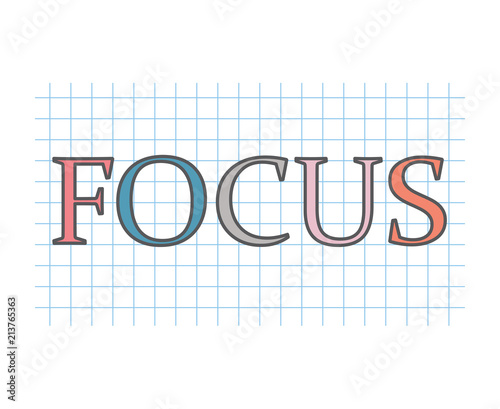 focus concept- vector illustration