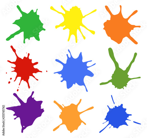 bunte Farbkleckse 
