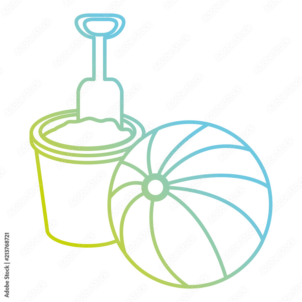 balloon beach with sand bucket balloon beach with sand bucket