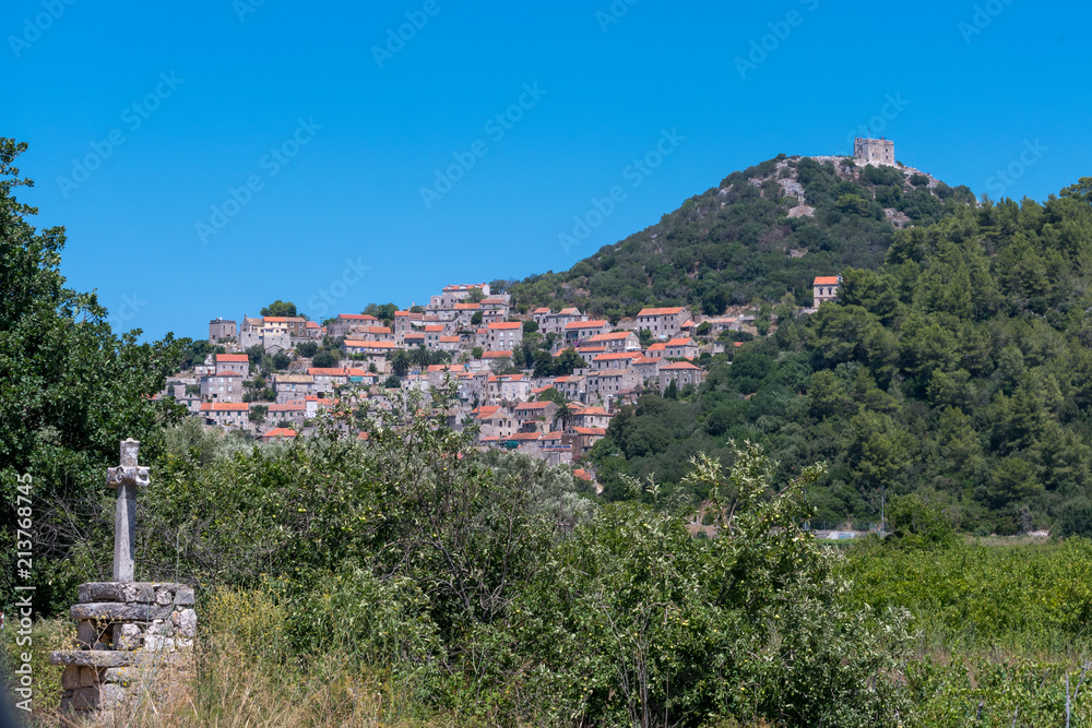 The View of Lastovo Vilage