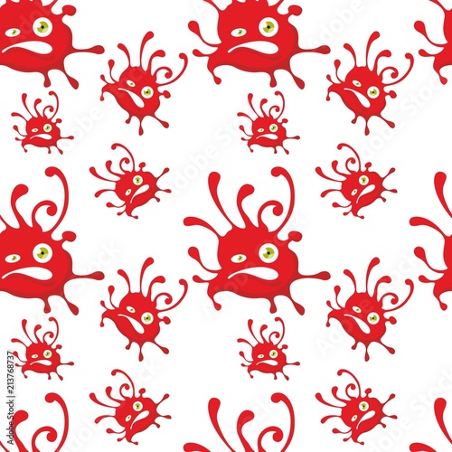 red monster pattern