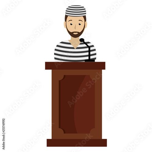 prisoner in stage avatar character