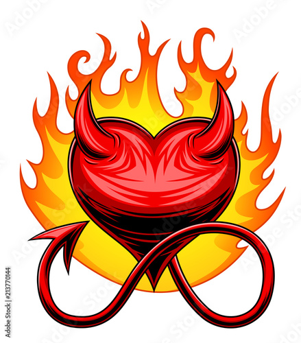 Burning heart