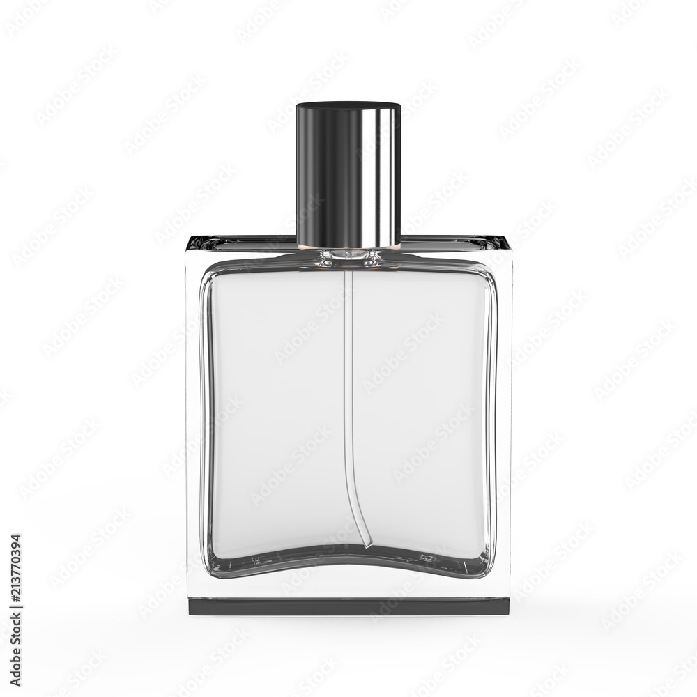 Perfume Bottle on white Background - obrazy, fototapety, plakaty 
