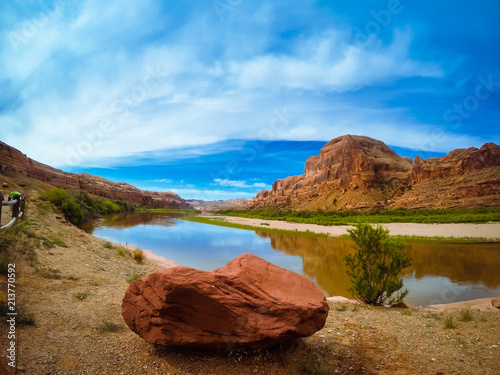 Gold bar  Colorado river Moab Utah