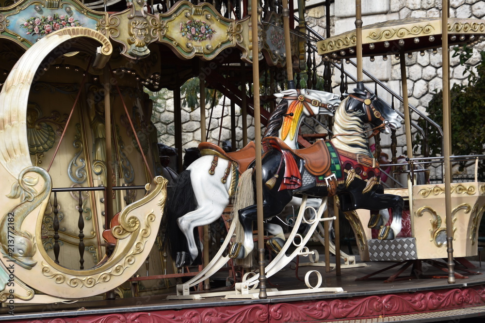 Paris old carousel