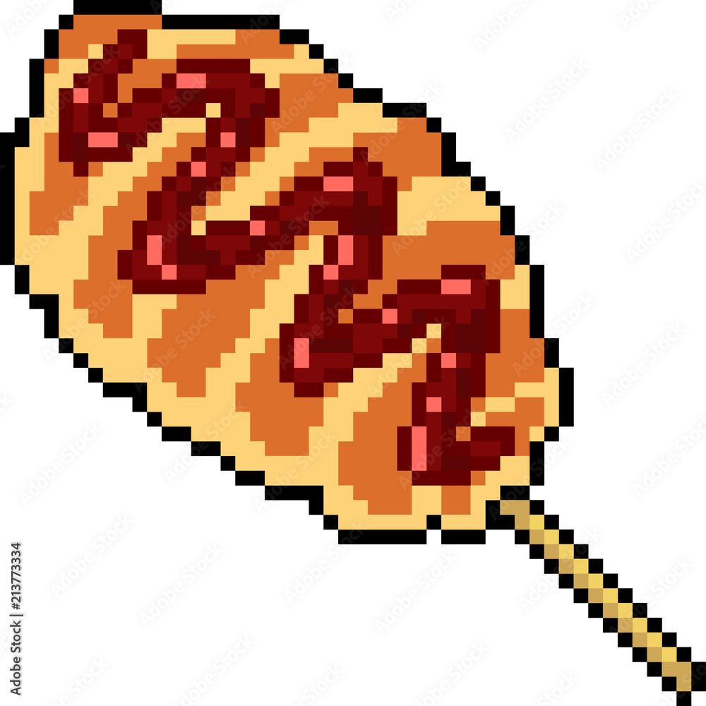 vector pixel art bakery snack vector pixel art bakery snack