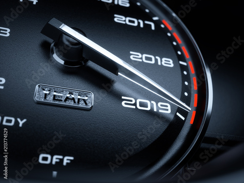 2019 year car speedometer