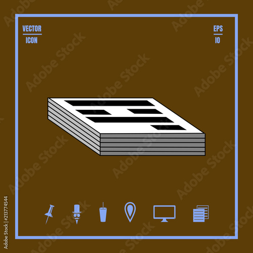 report vector icon. Flat style