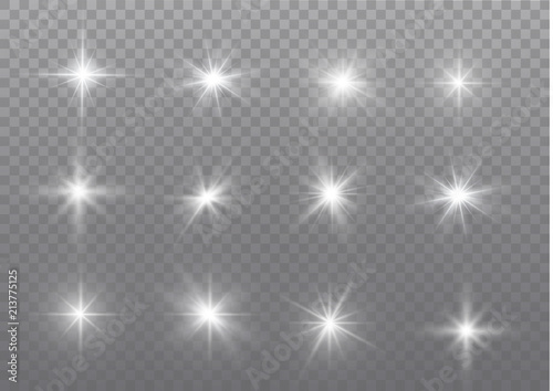 Fotografia, Obraz White sparks glitter special light effect