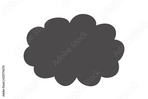Nube gris de contaminación.