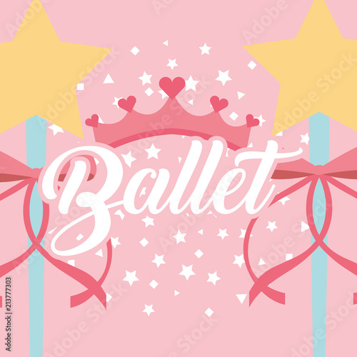 star magic wand ribbon crown ballet fantasy