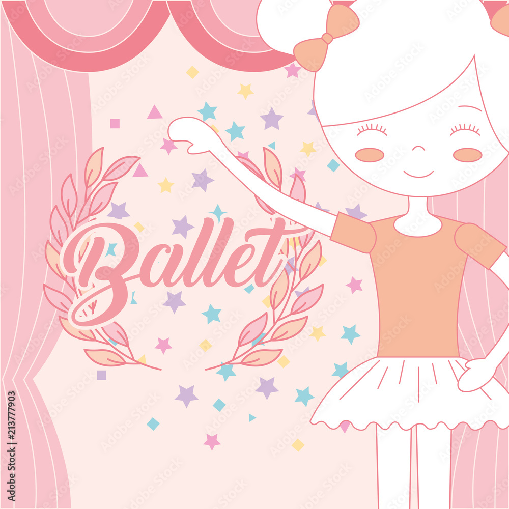 beautiful ballerina ballet theater curtains stars decoration beautiful ballerina ballet theater curtains stars decoration