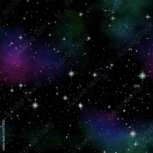 Night sky texture with many stars and more color