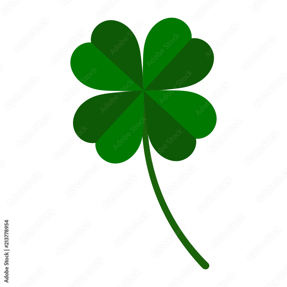 green leaf clover on a white background green leaf clover on a white background