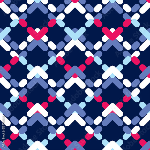 Seamless abstract geometric pattern. Texture of strips. Textile rapport.