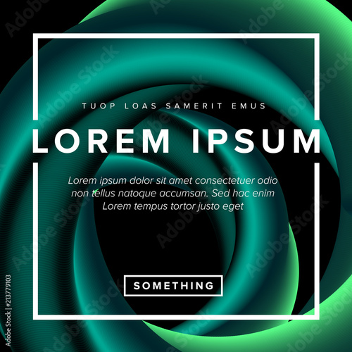 Modern art flyer template