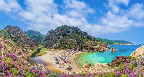 Landscape of Costa Paradiso with Spiaggia di Li Cossi, Sardinia photo