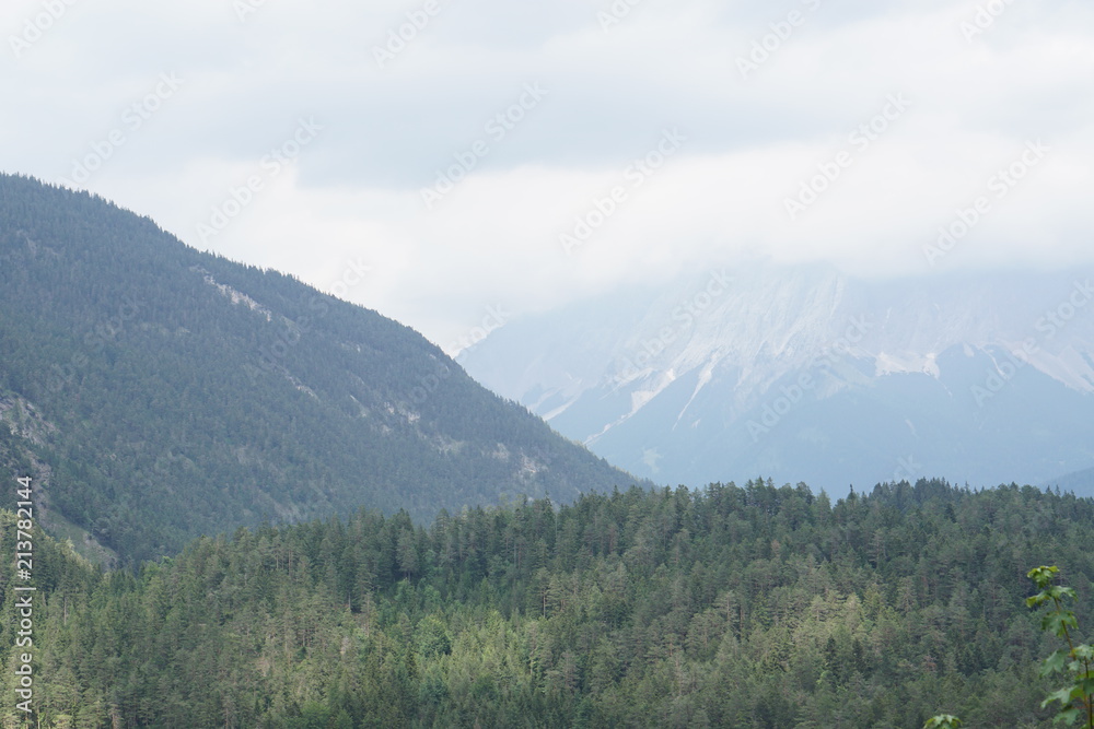 mountain Zugspitze in Germany in the north of Tirol mountain Zugspitze in Germany in the north of Tirol